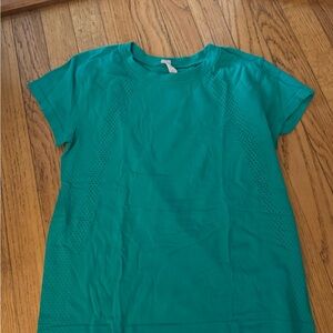 lululemon athletica Vibrant Green Short Sleeve Tee